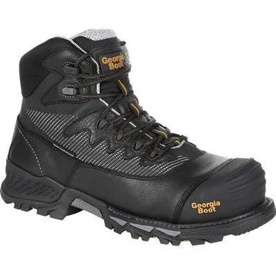 Men's carbon fiber toe work & safety boots for lightweight protectionGeorgia Men's Rumbler 6" Comp Toe WP Hiker Work Boot- Black- GB00311