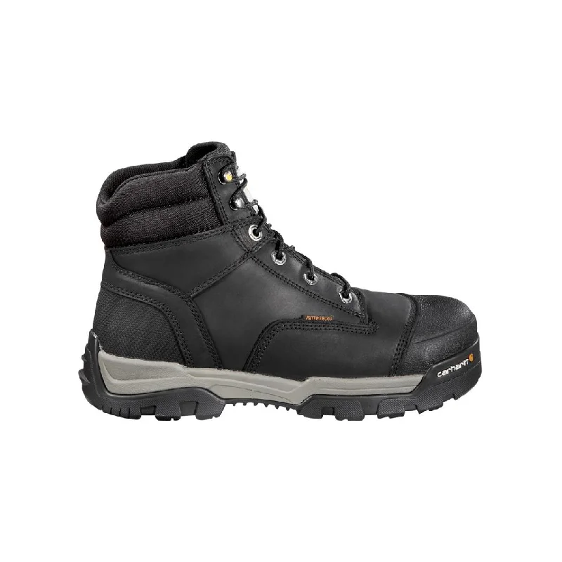 Men's water - repellent leather work & safety boots for outdoor work6" Ground Force Waterproof Composite Toe Work Boot Black