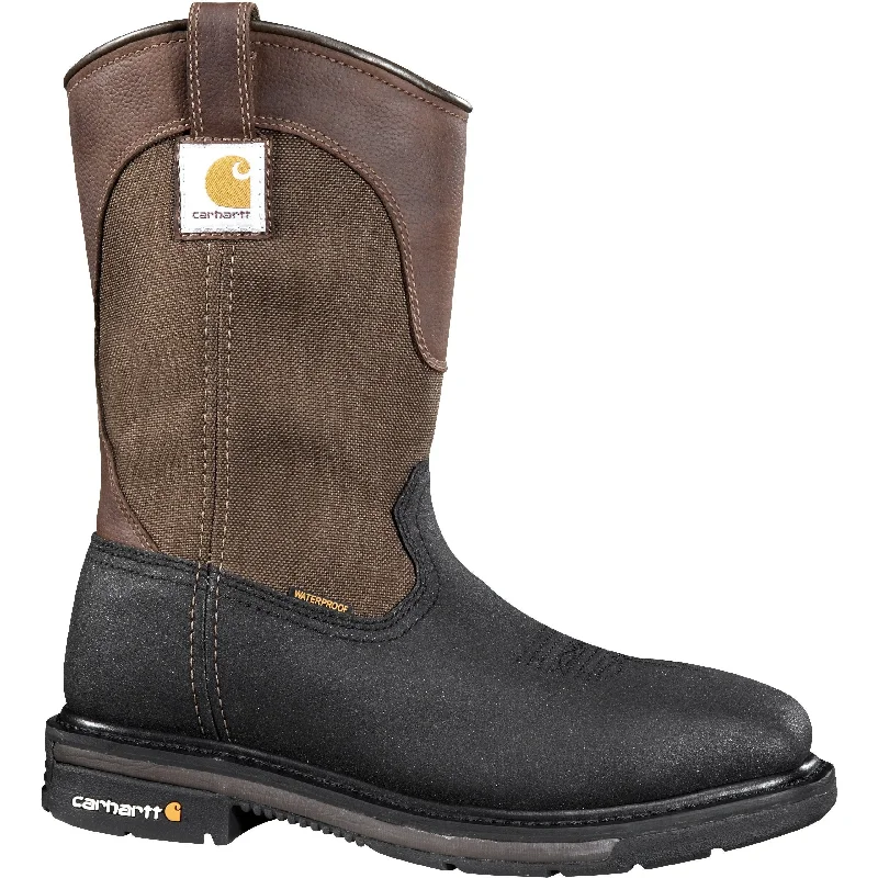 Men's work & safety boots with a breathable waterproof membrane like Gore - TexCarhartt Men's Rugged Flex 11" Square Stl Toe WP Well. Work Boot CMP1258