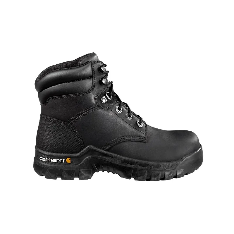 Men's work & safety boots with a reflective strip for low - light visibility6" Women's Rugged Flex Composite Toe Work Boot Black