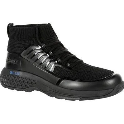 Men's heat - resistant work & safety boots for foundry jobsRocky Men's Code Blue 5" Knit Slip Resist Public Service Boot -Black- RKD0053