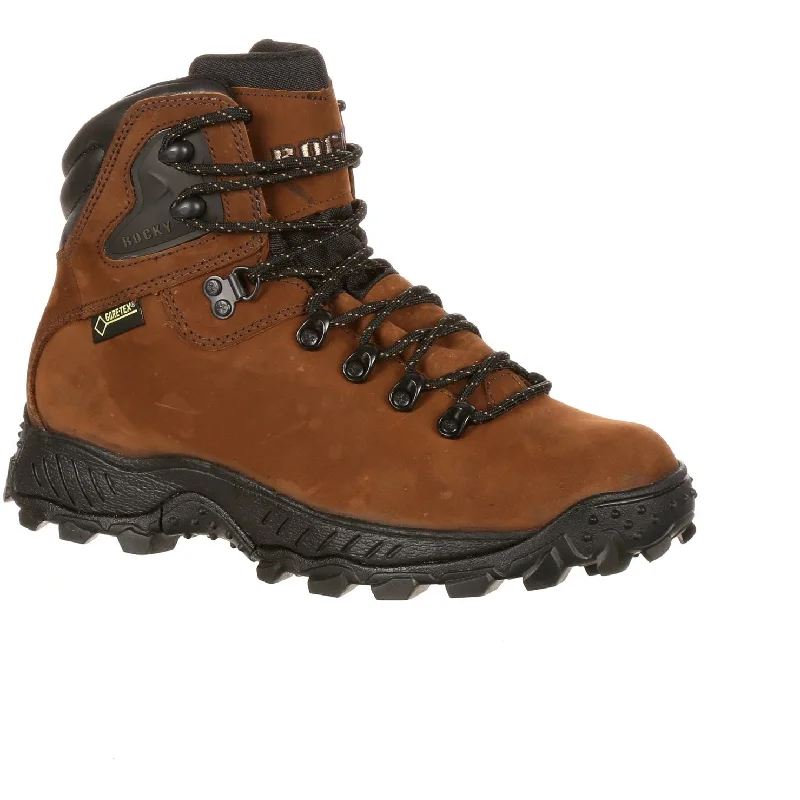 Men's waterproof steel - toe work & safety boots for wet environmentsRocky Men's Ridgetop GORE-TEX® 6" WP Hiker Boot - Brown - FQ0005212