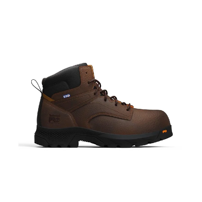 Men's work & safety boots with a cushioned midsole for comfortTitan Ev  6 Inch Composite-Toe SD10 Work Boot Brown Coffee