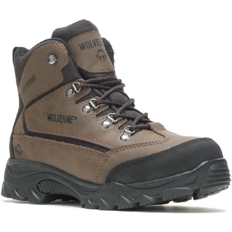 Men's anti - static work & safety boots for electronics industryWolverine Men's Spencer Waterproof Hiking Boot - Brown/Black - W05103