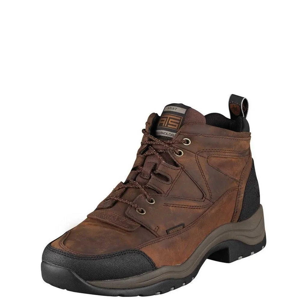 Men's work & safety boots with a chemical - resistant rubber soleMENS ARIAT TERRAIN BOOTS! FOR RIDING, WORK OR CASUALWEAR-WATERPROOF!10002183