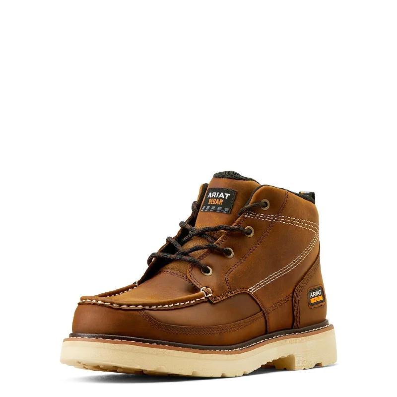 Men's work & safety boots with a reinforced heel counter for stabilityRebar Lift Soft-Toe Chukka Boot Distressed Brown