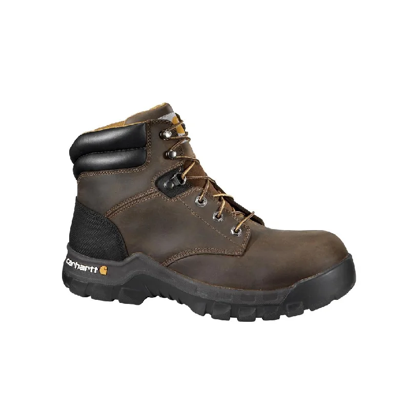 Men's work & safety boots with a high - traction lug pattern for uneven ground6" Women's Rugged Flex Composite Toe Work Boot Brown