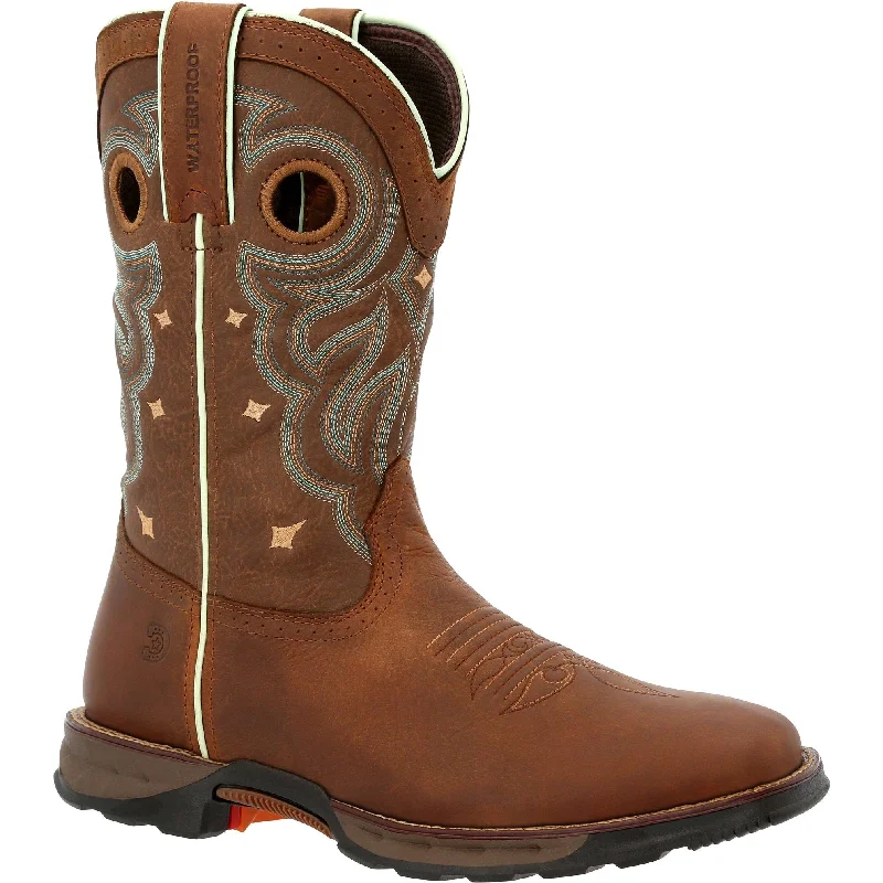 Men's water - repellent leather work & safety boots for outdoor workDurango Women's Maverick 10" Soft Toe WP Western Work Boot - DRD0417