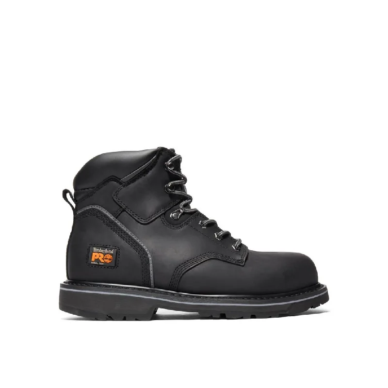 Men's work & safety boots with a breathable waterproof membrane like Gore - TexPit Boss 6 Inch Steel-Toe Work Boot Black