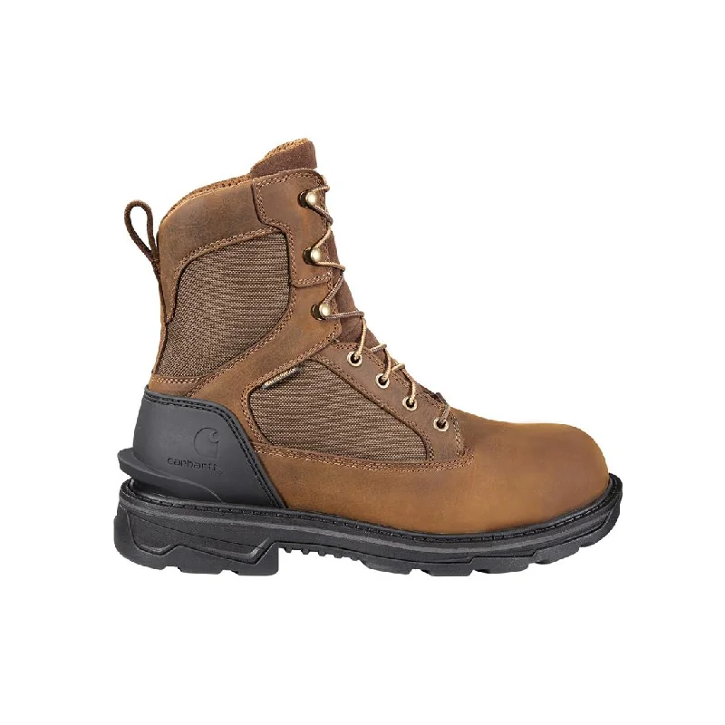 Men's water - repellent leather work & safety boots for outdoor work8" Ironwood Waterproof Soft Toe Work Boot Brown