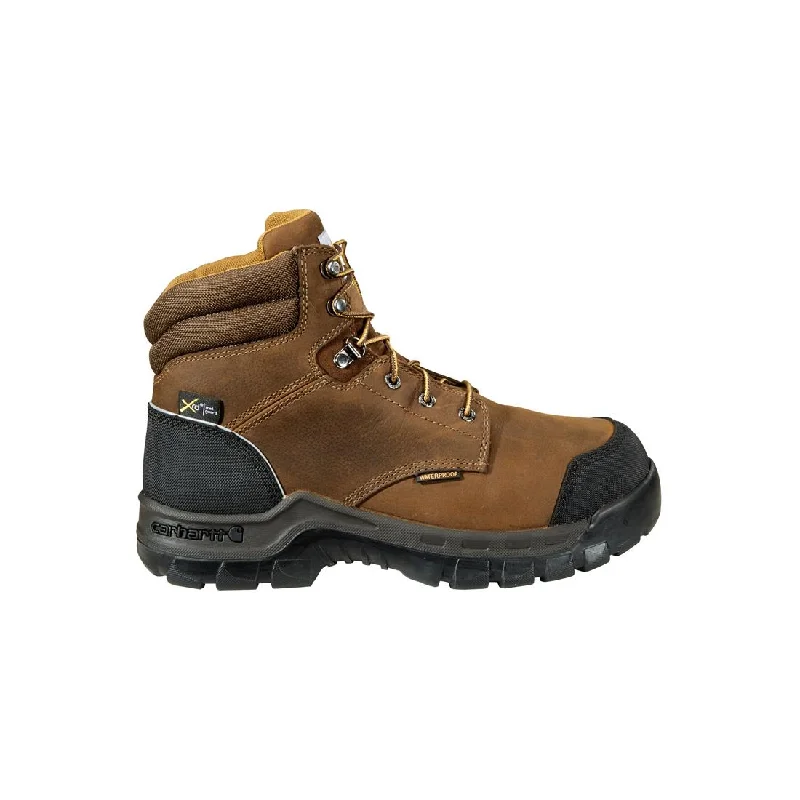 Men's work & safety boots with a chemical - resistant rubber sole6" Rugged Flex Waterproof MG Composite Toe Work Boot Brown