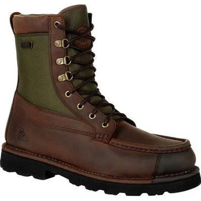 Men's breathable mesh - lined work & safety boots for hot weatherRocky Men's Upland 8" Soft Toe WP Outdoor Boot -Brown- RKS0486