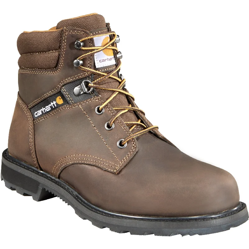 Men's work & safety boots with a flame - resistant upper for firefighting or welding workCarhartt Men's 6" Soft Toe Work Boot - Brown - CMW6174