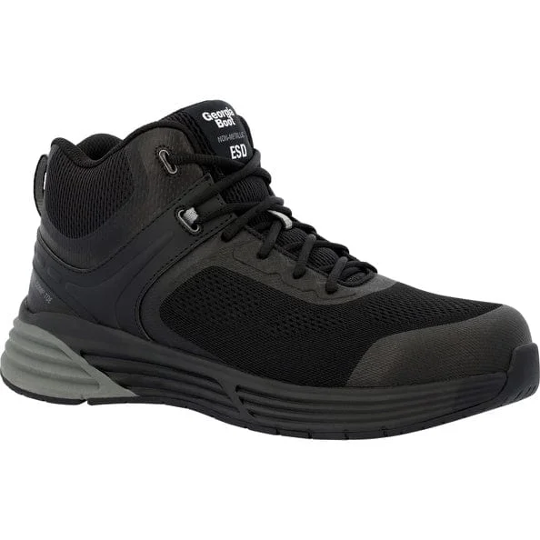 Men's slip - resistant work & safety boots for oily surfacesGEORGIA BOOT DURABLEND SPORT COMPOSITE TOE ATHLETIC HI-TOP GB00544