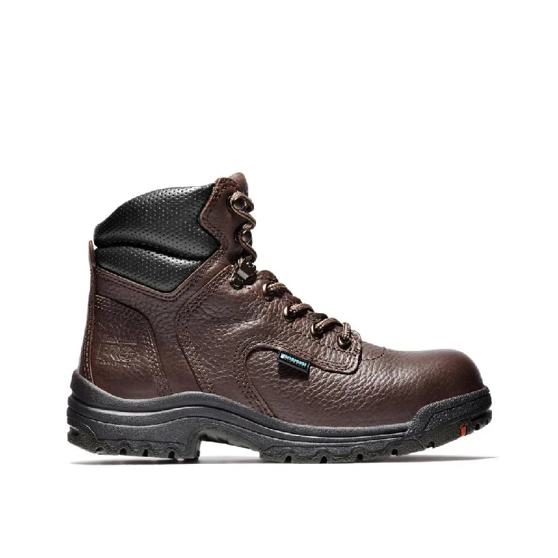 Men's shock - absorbing work & safety boots for long - hours standingWomen's Titan 6 Inch Alloy-Toe Waterproof Work Boot Brown