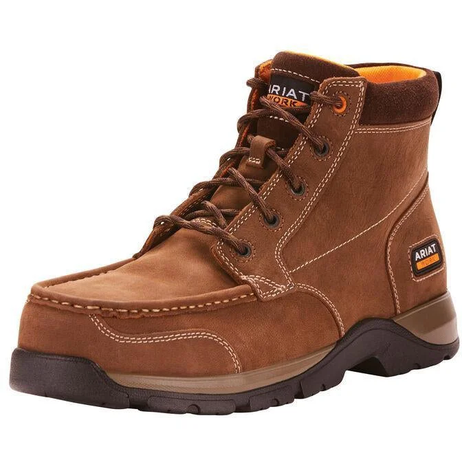 Men's work & safety boots with a moisture - wicking lining for dry feetAriat Men's Edge LTE Chukka 6" Comp Toe Work Boot - Brown - 10024951