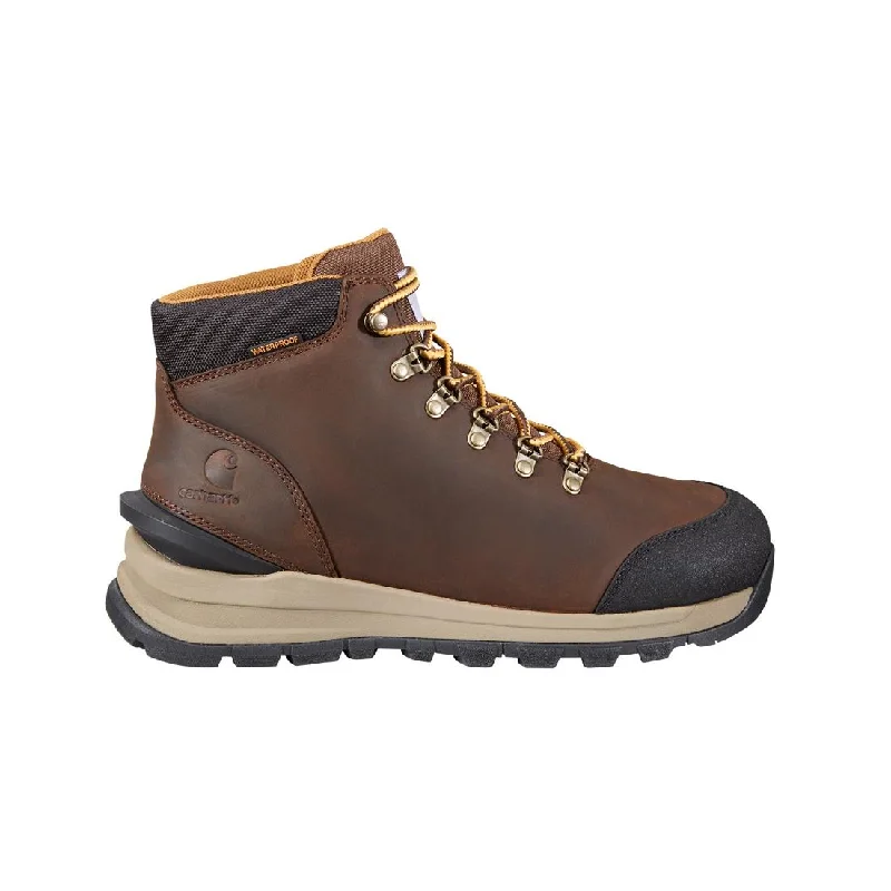 Men's waterproof steel - toe work & safety boots for wet environments5" Gilmore Alloy-Toe Waterproof Work Boot Dark Brown