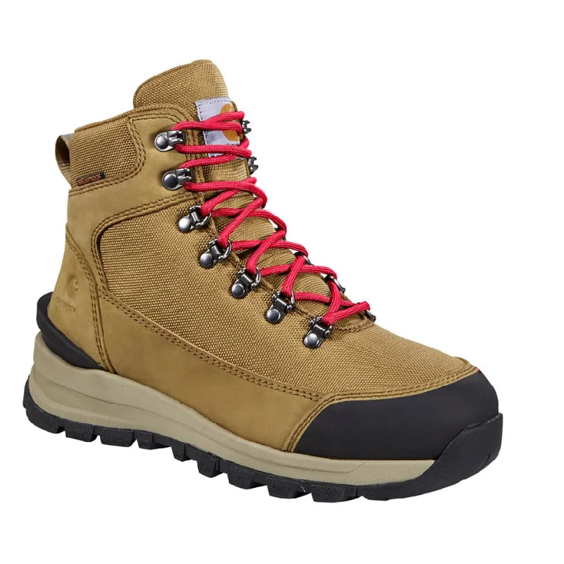 Men's work & safety boots with a quick - lace system for easy on and offCarhartt Women's Gilmore 6" WP Safety Toe Work Hiker Boot -Yukon- FH6085-W