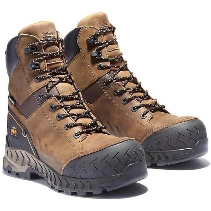 Men's work & safety boots with a reinforced heel counter for stabilityTimberland Pro Men's Work Summit 8" Comp Toe WP Work Boot- TB0A24FK214