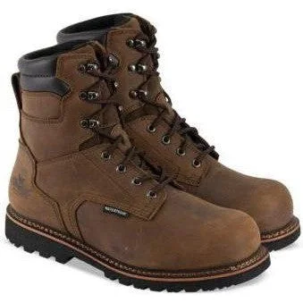 Men's chemical - resistant work & safety boots for laboratory useThorogood Men's V-Series 8" WP Comp Toe Work Boot - Brown - 804-3237