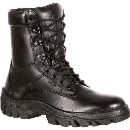 Men's work & safety boots with a high - traction lug pattern for uneven groundRocky Men's Postal Approved 8" Duty Boot - Black  - FQ0005010