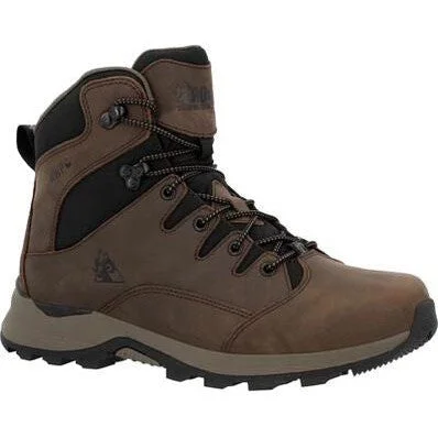 Men's work & safety boots with a cushioned midsole for comfortRocky Men's Trophy 6" Soft Toe WP Hiking Outdoor Boot -Brown- RKS0637