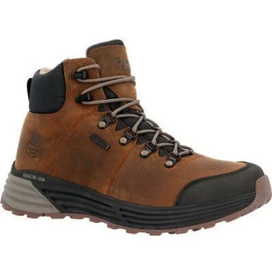 Men's non - metallic work & safety boots for airport security jobsGeorgia Men's Durablend 6" Comp Toe WP Hiker Work Boot -Brown- GB00641