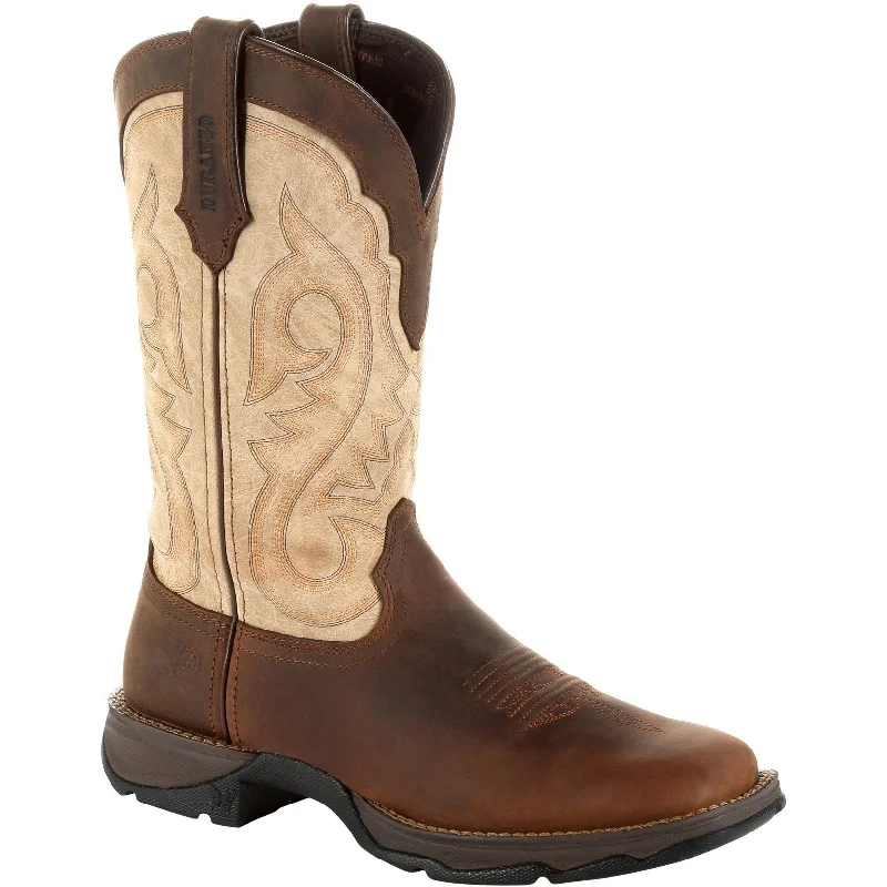 Men's work & safety boots with a chemical - resistant rubber soleDurango Women's Lady Rebel 11" Square Toe Western Boot- Brown- DRD0332