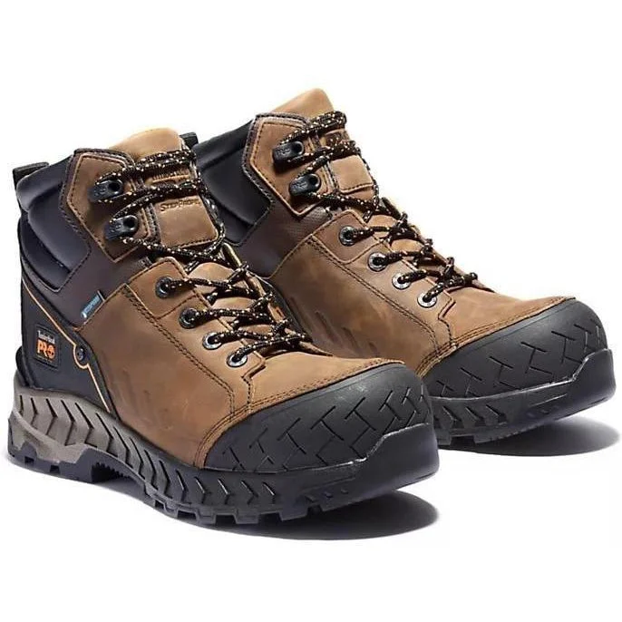 Men's work & safety boots with a durable rubber outsole for traction on rough terrainTimberland Pro Men's Work Summit 6" Comp Toe WP Work Boot- TB0A225Q214