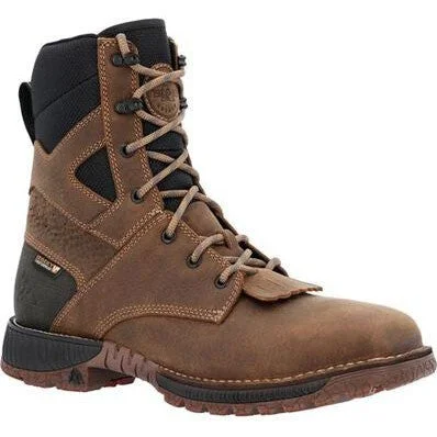 Men's heat - resistant work & safety boots for foundry jobsRocky Men's Hi Wire 11" Comp Toe WP Western Work Boot -Earth- RKW0427