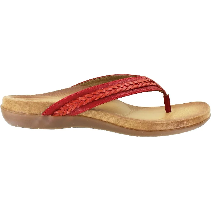 Men's sandals with a shock - absorbing insoleWomen's Aetrex Emmy Red Synthetic