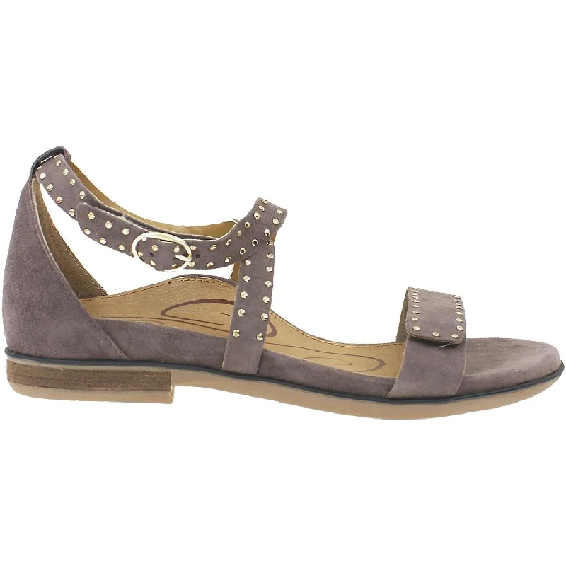 Men's sandals with a padded heelWomen's Aetrex Hailey Deep Taupe Suede