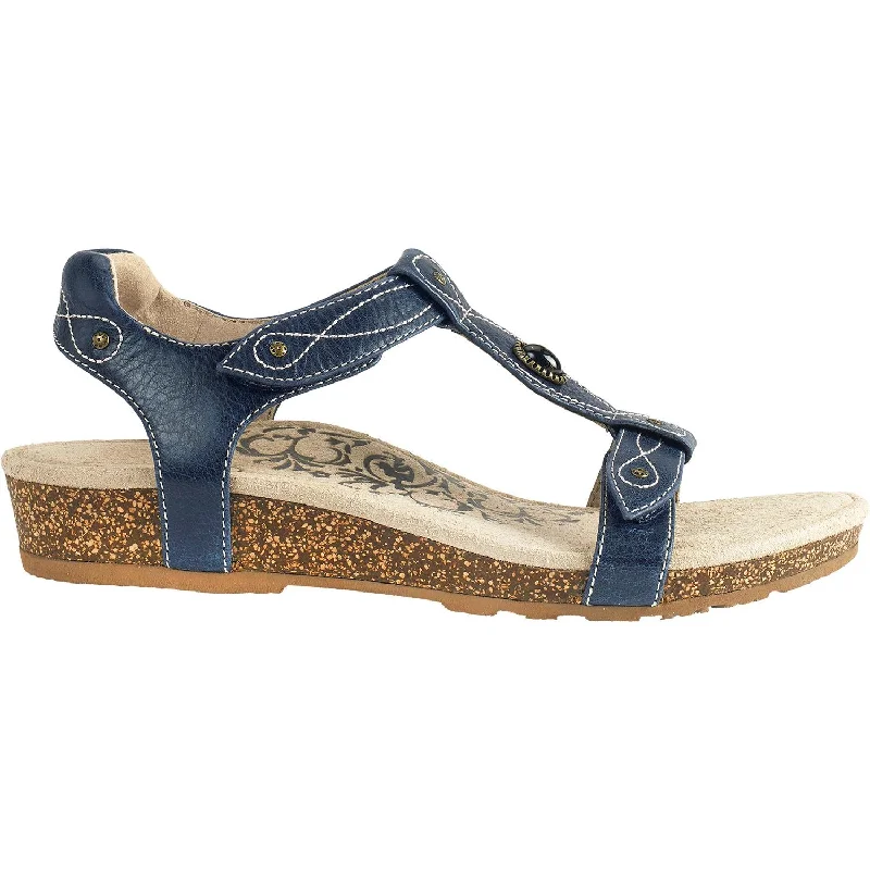 Men's sandals with a buckle closureWomen's Aetrex Lori Navy Leather