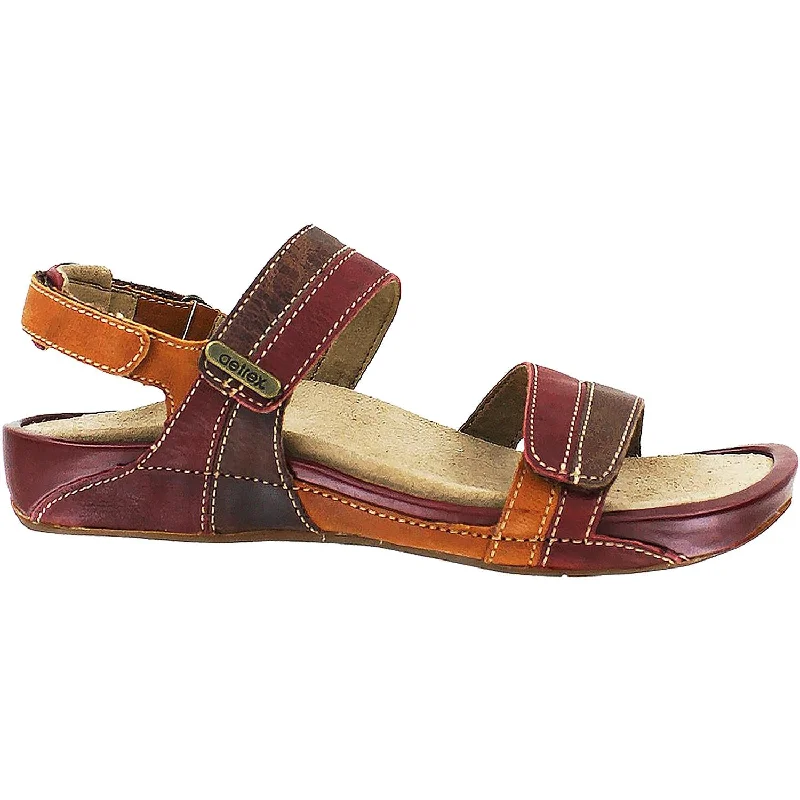 Men's sandals with a contrast stitching detailWomen's Aetrex Paraiso Autumn Leather