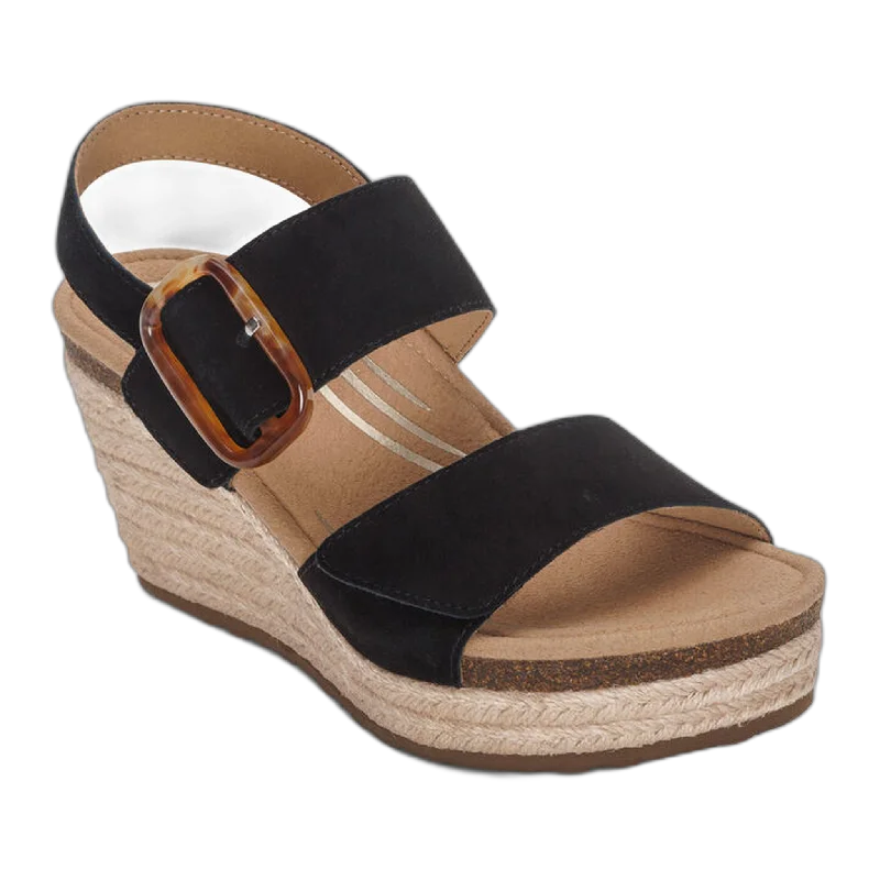 Men's sandals with a wide strap for supportAshley Arch Support Wedge