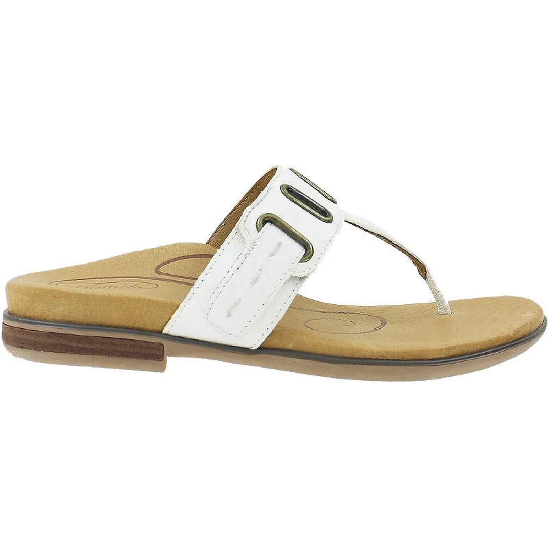 Men's sandals with a padded heelWomen's Aetrex Zara Antique White Leather