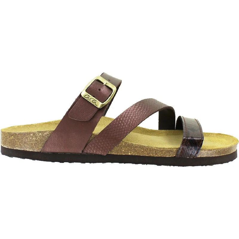 Men's sandals in a neutral color like black or brownWomen's Ara Shoes Felipa Bronze Lack/Laminado Synthetic