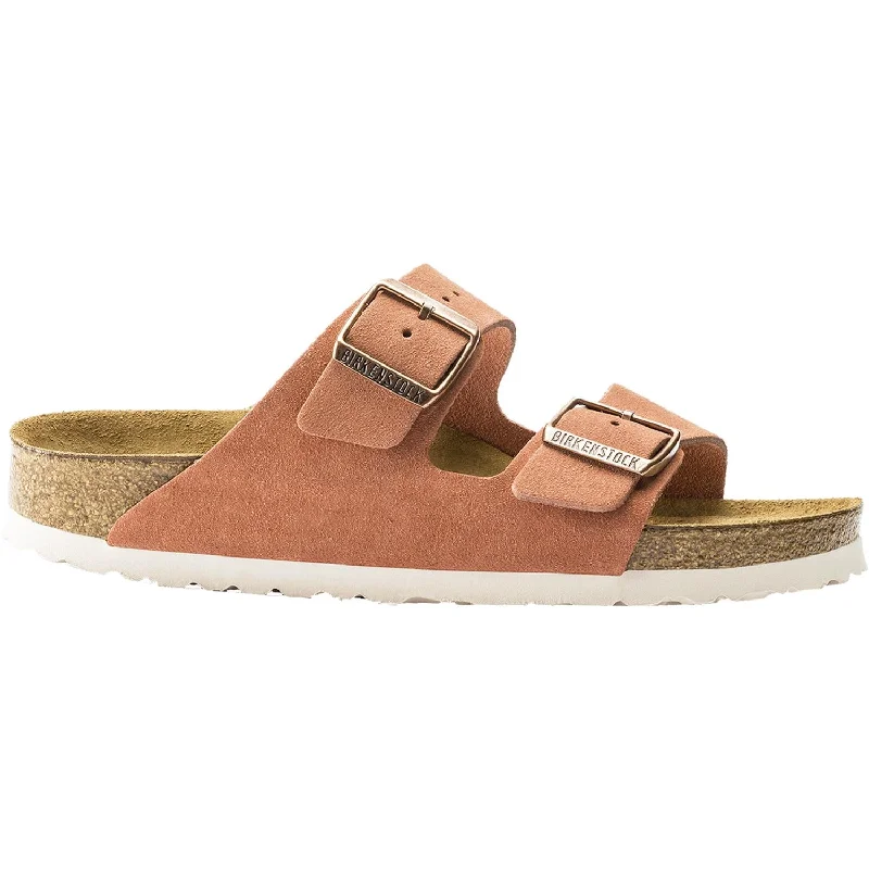 Men's sandals with a buckle closureWomen's Birkenstock Arizona Soft Footbed Earth Red Suede