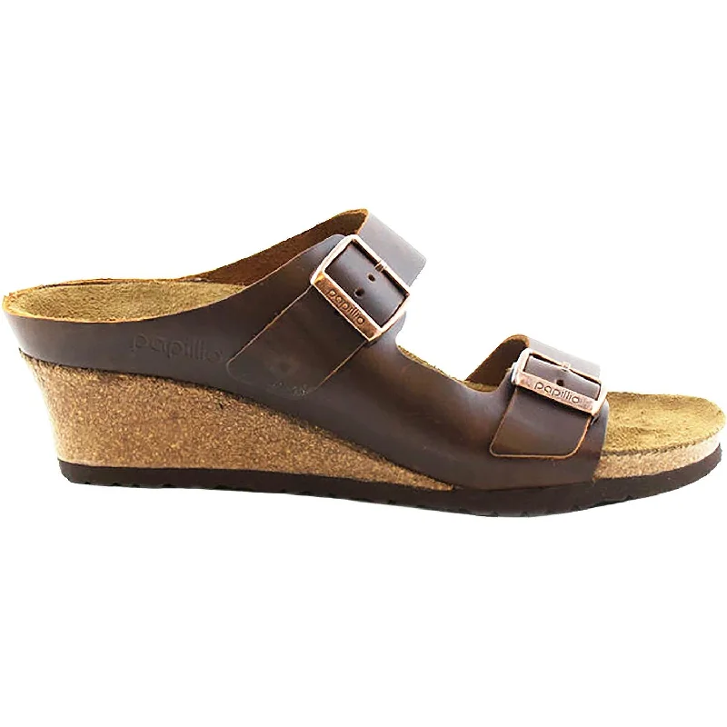 Men's sandals with a durable outer soleWomen's Birkenstock Emina Cognac Leather