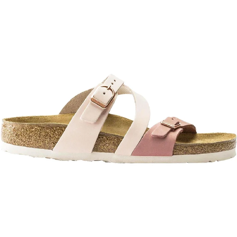 Men's sandals with a flexible sole for easy movementWomen's Birkenstock Salina Rose/Old Rose Nubuck