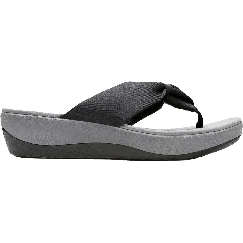 Men's sandals with a wide strap for supportWomen's Clarks Cloudsteppers Arla Glison Black Fabric