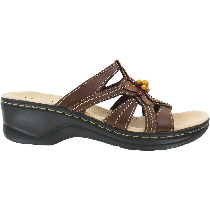 Men's sandals with a rubber sole for tractionWomen's Clarks Lexi Myrtle Brown Leather