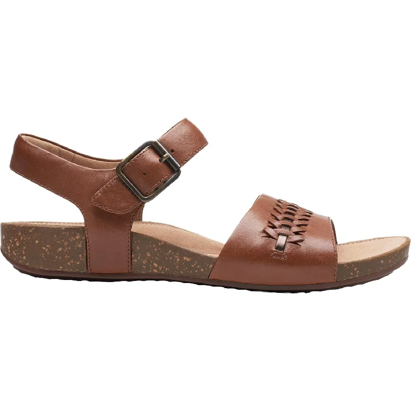 Men's sandals with a rubber sole for tractionWomen's Clarks Un Perri Way Dark Tan Leather