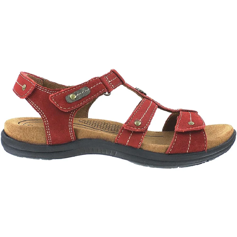 Men's leather sandals with an adjustable strapWomen's Rockport Cobb Hill REVsoothe Red Leather