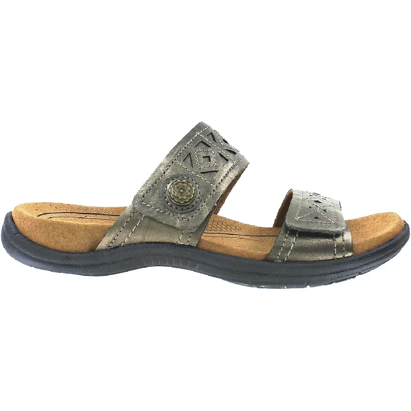 Men's sandals with a toe post designWomen's Rockport Cobb Hill Revsoul Pewter Leather