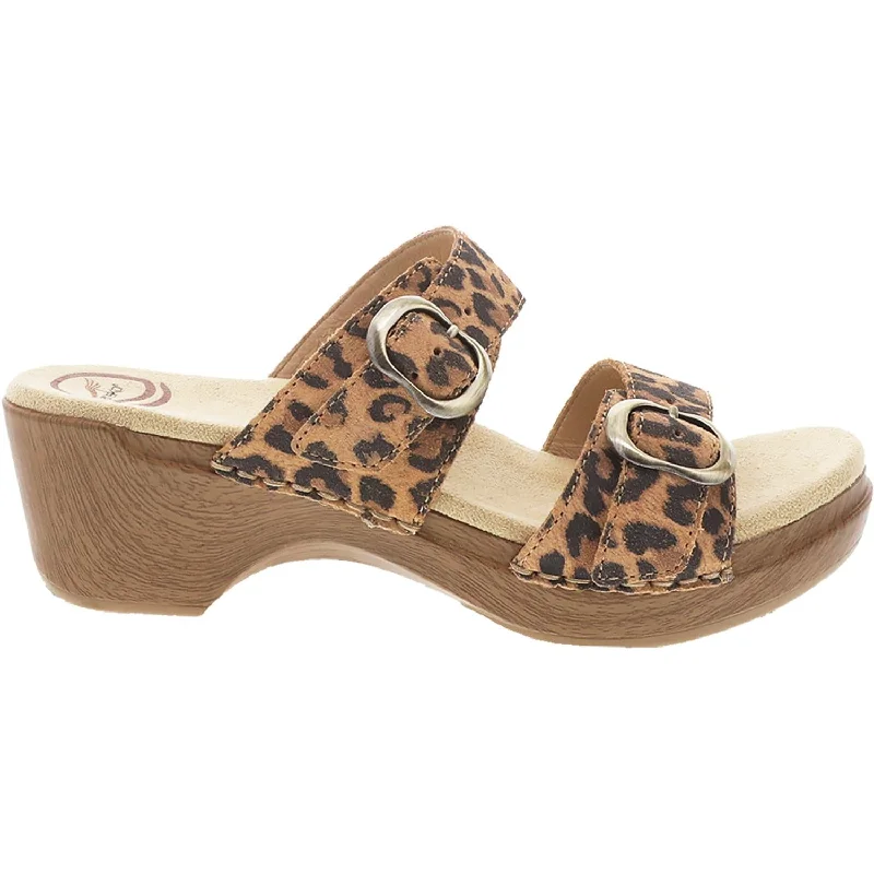 Flip - flop style men's sandals for beach wearWomen's Dansko Sophie Leopard Suede