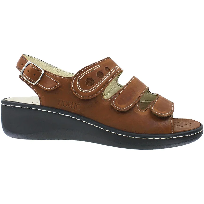 Men's sandals with a cushioned footbedWomen's Fidelio Ellen 43-4022 Cigar Leather