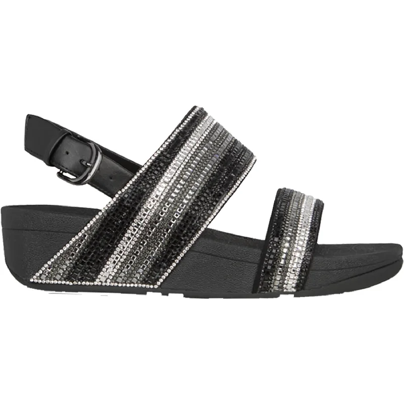 Men's sandals with a shock - absorbing insoleWomen's Fit Flop Rosa Crystal Mosaic Black Synthetic