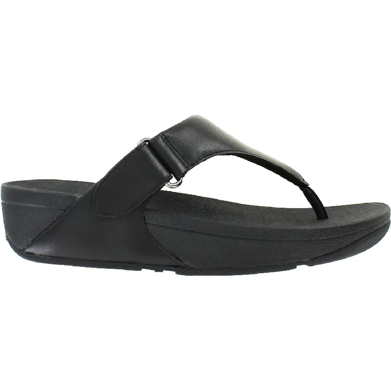 Men's sandals with a shock - absorbing insoleWomen's Fit Flop Sarna All Black Leather