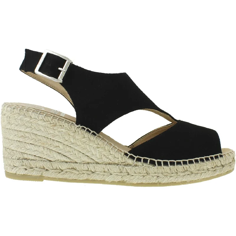 Men's sandals with a decorative buckle or charmWomen's Kanna Ania Ante Black Suede